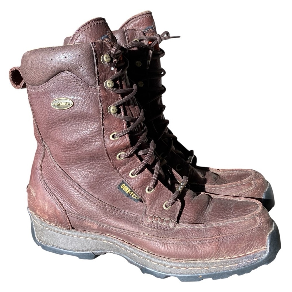 Irish Setter Hunting Men's Boots 869 Gore Tex Brown Leather Warm Men’s Size 12